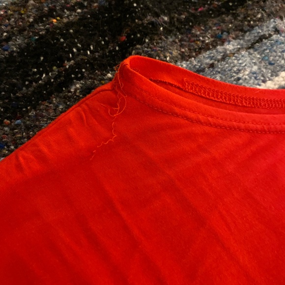 Red Piko Blouse - Picture 2 of 2